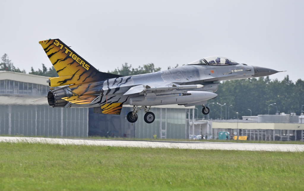 F-16 of the Belgian Air Force "31 Tigers" 